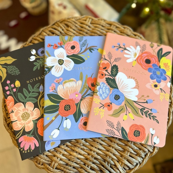 Rifle paper co 3 X LES FLEURS Notebook collection Ruled paper discontinued - Picture 6 of 9